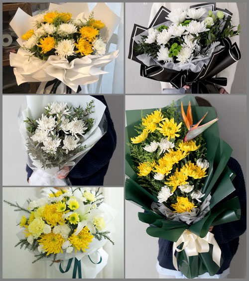 贵州遵义播州区铁厂镇西花村白事花束代送